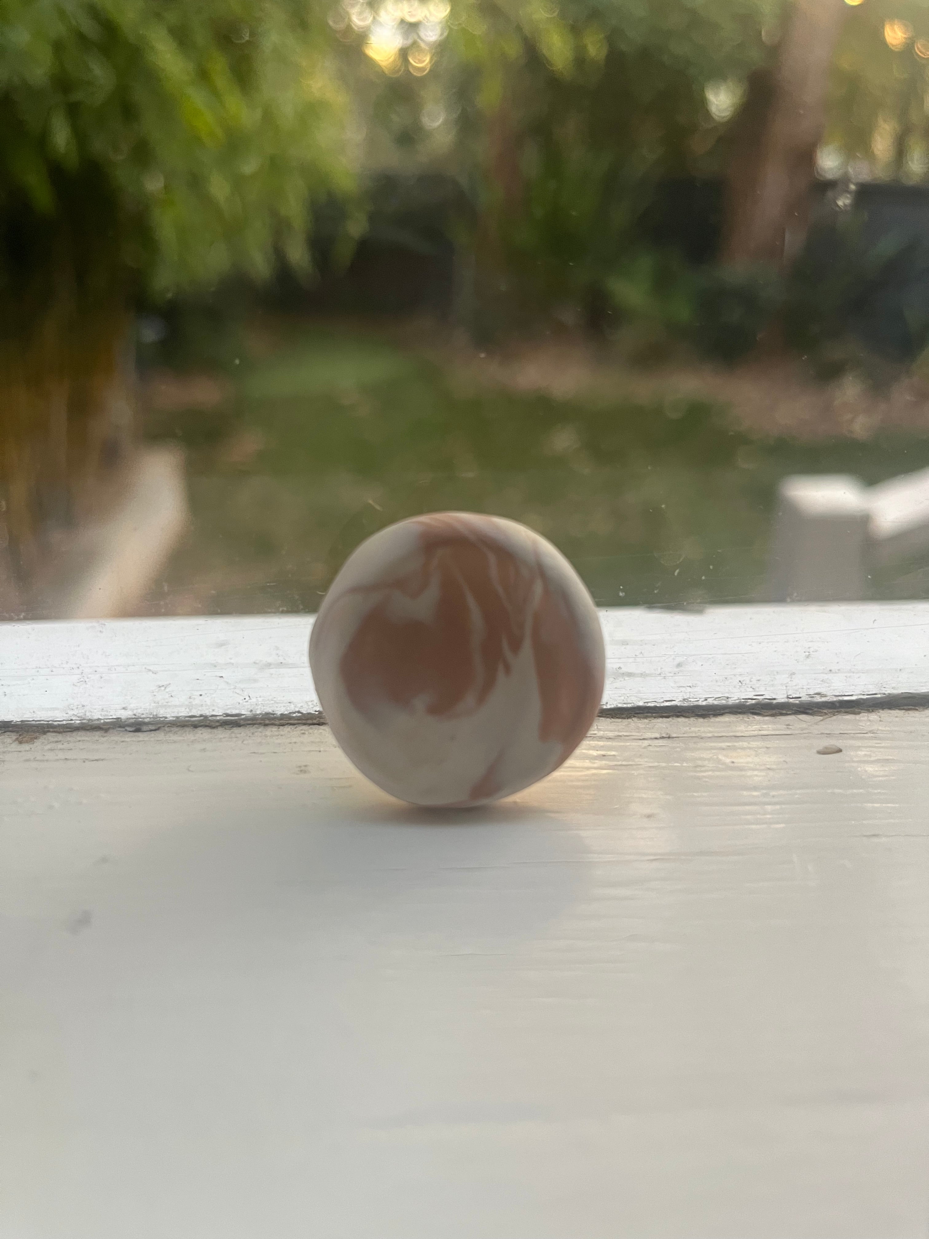 White and pink marble
